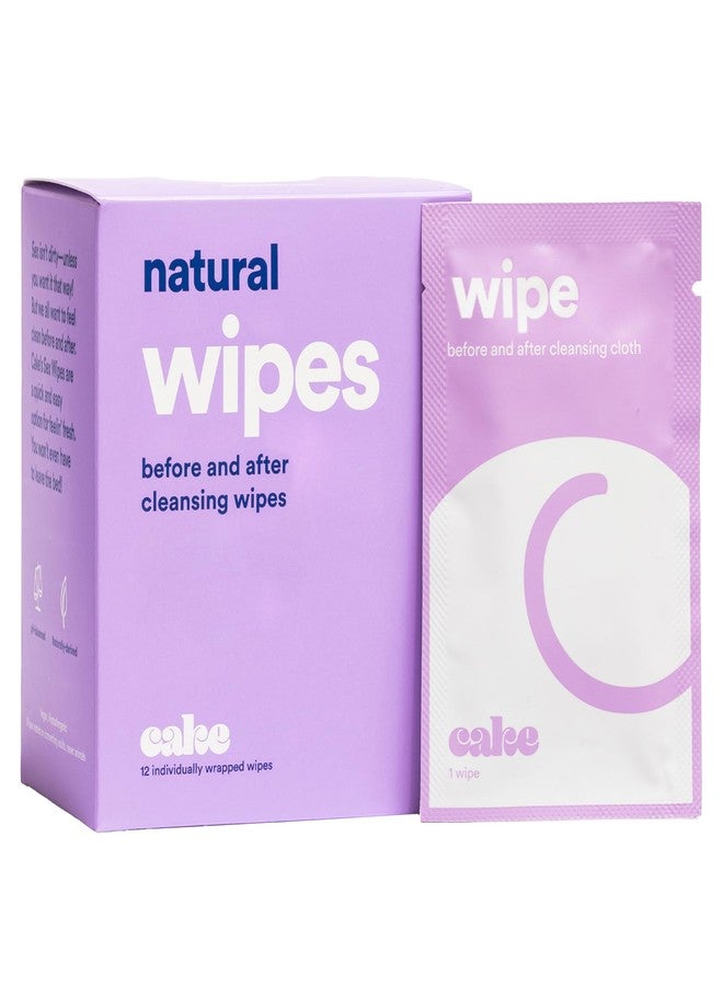CAKE Hello Cake Sex Wipes - Individually Wrapped, Organic Flushable Wipes for Adults - Hypoallergenic, pH-Balanced, Hygiene Wipes for Women, Men and Couples (12 Count Bag) - Image 1